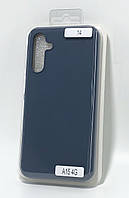 Чохол для телефону Samsung A15(4G) Silicone Original FULL No14 Dark blue (4you)
