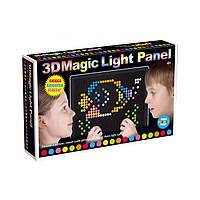 Оптична мозаїка з підсвічуванням 3D Magic Light Panel 888 набір з 272 різнокольорових фішок та