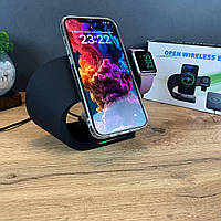 Зарядное устройство Magsafe 3in1 wireless charger, магнитная беспроводная зарядка 3-в-1 15W для apple