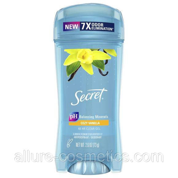 Гелевий дезодорант "Ваніль" Secret Outlast Clear Gel Antiperspirant Deodorant Vanilla, фото 1