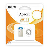 FLASH 32GB Apacer AH111 Blue RP USB2.0 (AP32GAH111U-1), фото 6