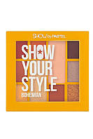 Палетка теней для век Pastel Show Your Style 10 цветов Bohemian 17 г