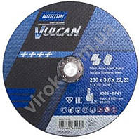 Диск відрізний по металу і нержав. сталі тм "NORTON VULCAN"; Ø= 230х22,2 мм, t= 3.0 мм Tyta - Есть Все