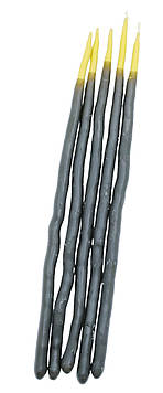 3 шт Макана свічка виготовлена за старовинною технологією макання біло-чорна набір 5 шт. Код/Артикул