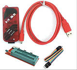Програматор PicKit3.5 набір (+ZIF-панель, шлейф, кабель USB), фото 2