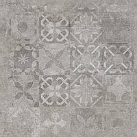 Плитка керамогранітна Softcement Silver Decor Patchwork RECT 597x597x8 Cerrad