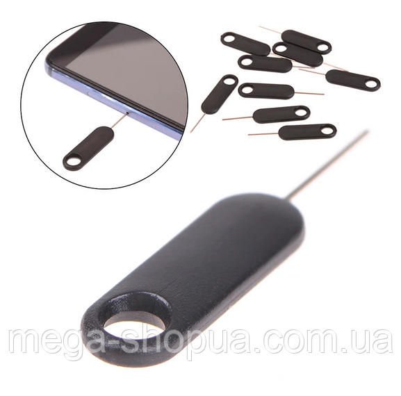 Ключ-скріпка для лотка СИМ-карти E-Kilin 77S 1 шт. Булавка, голка для витягання sim картки телефона, смартфона