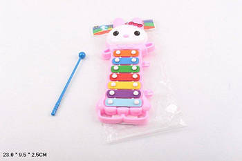 Дитячий ксилофон "Зайчик" 7 тонів, паличка 8860A G-Rich