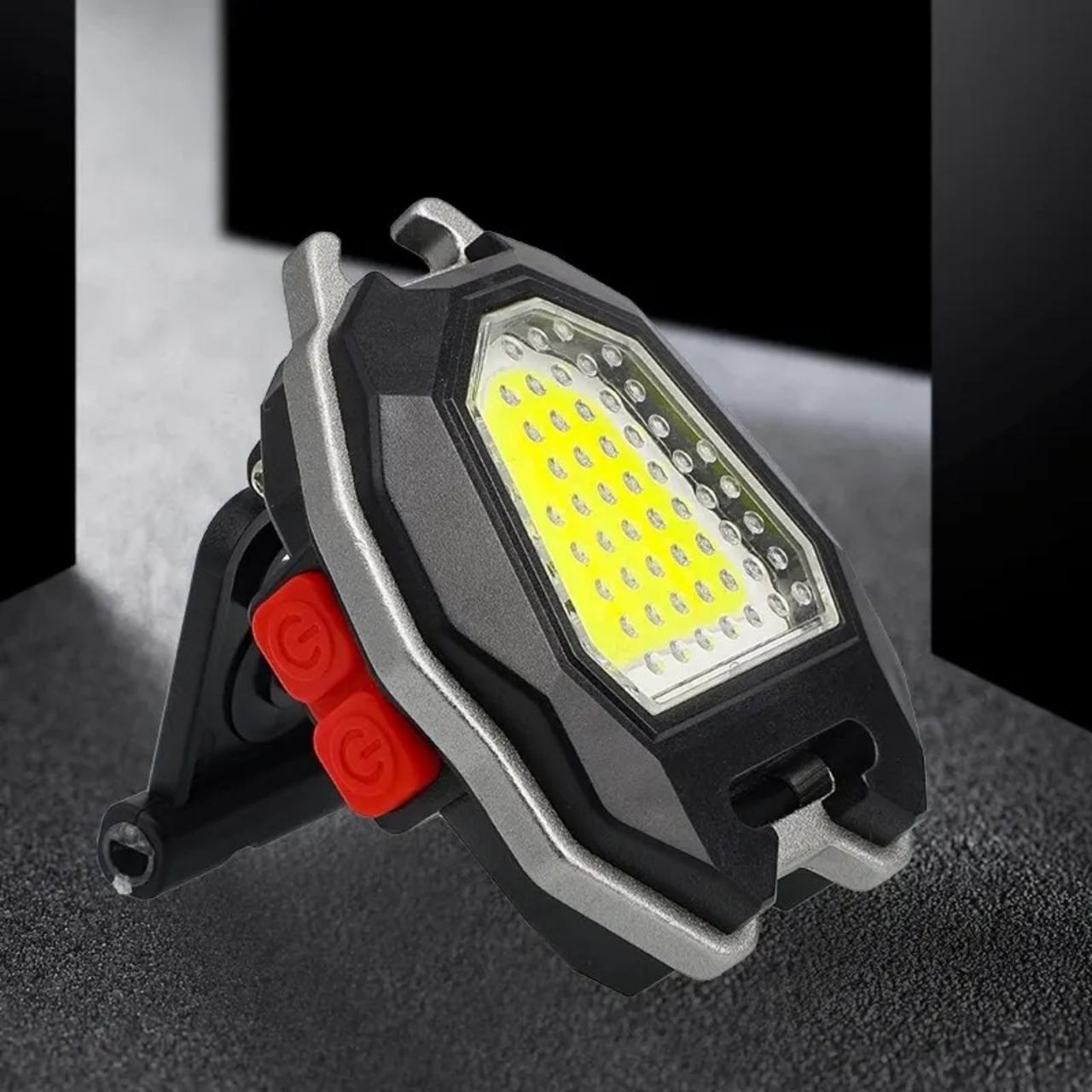 Аккумуляторный LED фонарик W5144 с Type-C (7 режимов, прикуриватель, шнур, магнит) зажигалка - фото 1 - id-p2072243075