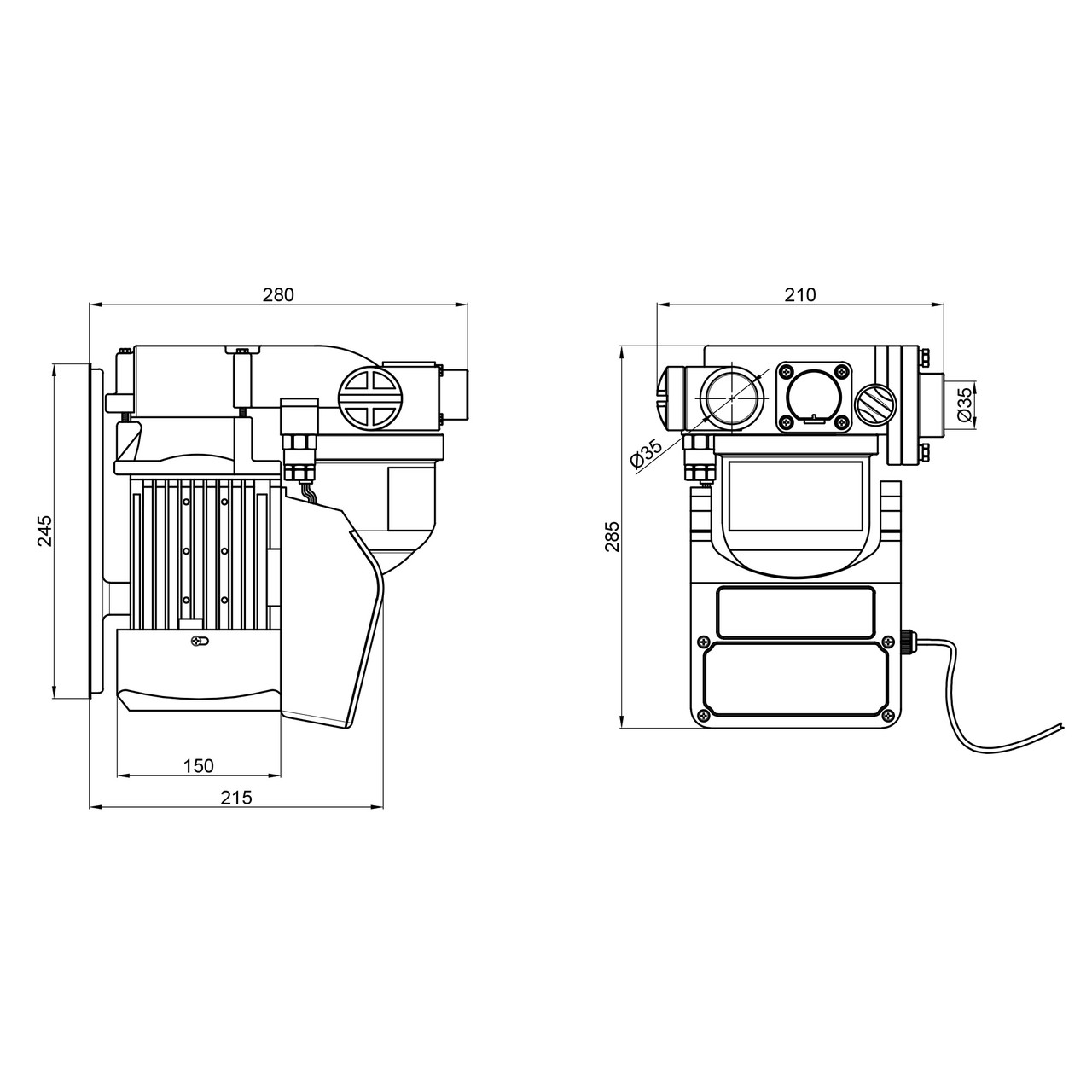 Насосная станция с автоматикой Thermo Alliance AWZB-680N 0,68 кВт Tyta - Есть Все - фото 2 - id-p2072132475