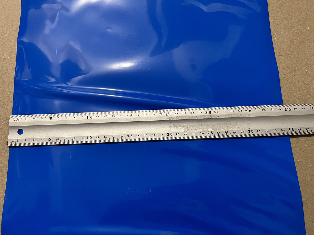 Термоусадка синя ширина 350 мм для збирання акумуляторів, ціна за 1 метр, фото 1