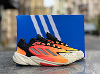 Мужские кроссовки Adidas Ozelia Orange fiery обувь Адидас Озелия оранжевые яркие текстиль весна осень