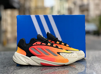 Чоловічі кросівки Adidas Ozelia Orange fiery взуття Адідас Озелія оранжеві текстильні осінь весна