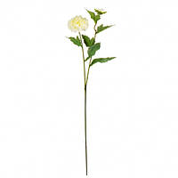 Декоративный цветок Георгина кремовая, 65 см