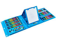 Набор для рисования и творчества с мольбертом в чемоданчике 208 предметов NBZ Art Set Blue