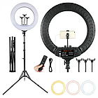 Кільцева LED лампа RGB MJ18 45см (3 кріплення + пульт + сумка), фото 7