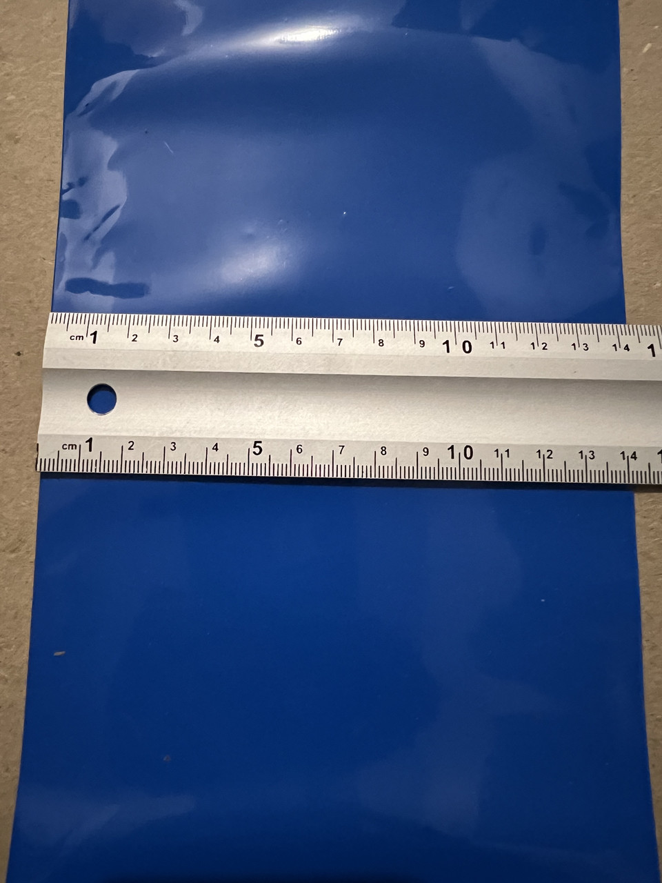 Термоусадка синяя ширина 140 мм для сборки аккумуляторов, цена за 1 метр - фото 1 - id-p1737161748