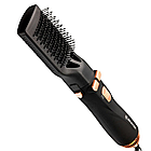 Фен-щітка для укладання та сушіння волосся 4в1 1200Вт, Rotating Hair Styler LAS-5203 + 4 насадки / Фен-браш для волосся, фото 4