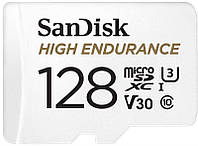 Карта пам`ятi MicroSDXC 128GB UHS-I/U3 Class 10 SanDisk High Endurance R100/W40MB/s + SD-adapter