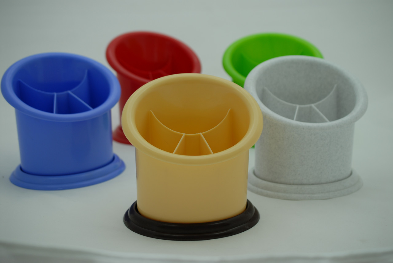 Пластиковая подставка-сушка для столовых приборов "Пенёк" (мраморный цвет) - фото 5 - id-p206938997