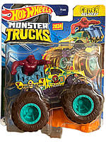 Машинка-внедорожник Hot Wheels Monster Truck Монстер трак 1:64 Beast Bashers Crush Delivery 3/6 2024