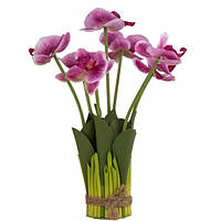 Декоративный букет орхидей, розовый, 33 см