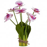 Декоративный букет орхидей, светло-сиреневый, 34 см