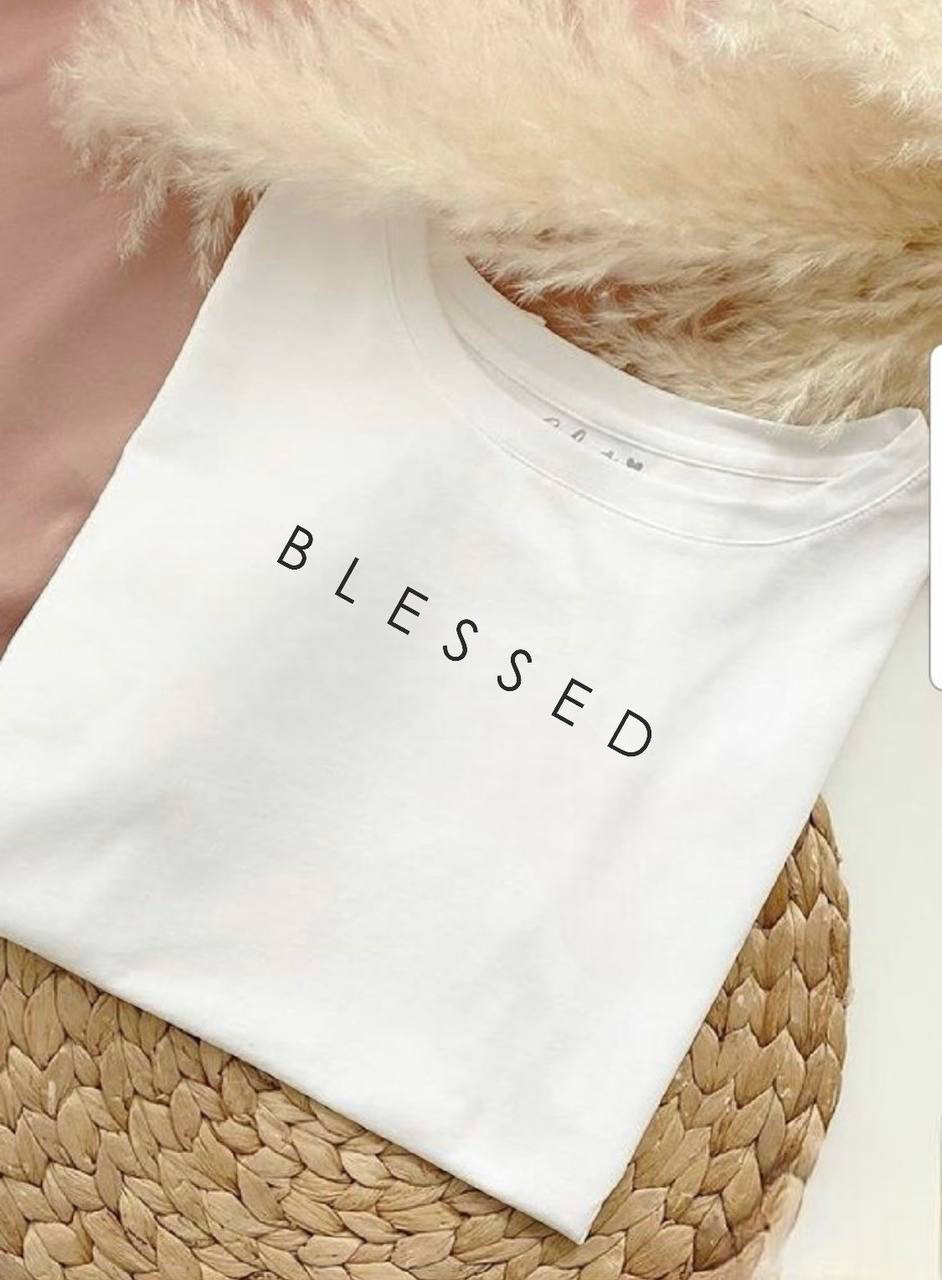 Жіноча футболка "BLESSED", фото 1