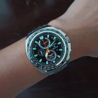 Дайверський японський. чоловічий наручний годинник Seiko SSC487P1 Solar Chronograph World Time Sapphire