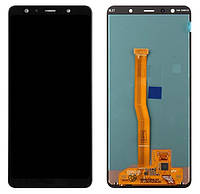 Дисплей Samsung SM-A750F Galaxy A7 (2018) в зборі з сенсором black OLED (original size)