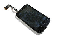 Дисплей HTC A310e Explorer в зборі з сенсором та рамкою black