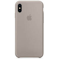 Silicone case for iPhone XS Max (23) pebble
