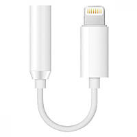 Адаптер Apple Lightning to 3.5mm Headphones, білий (оригінал, без лого)