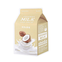 Тканевая маска с кокосовым молоком и молочными протеинами A`pieu One-Pack Milk Mask Coconut, 21 г