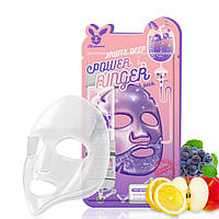 Тканевая маска осветляющая для лица с экстрактом лимона Power Ringer Mask Pack Fruits Deep, 23 мл