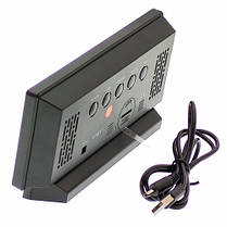 Годинник мережевий VST-897-1, червоні,температура, USB, фото 3