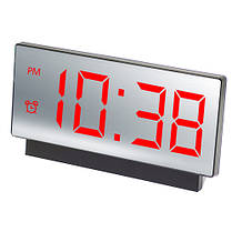 Годинник мережевий VST-897-1, червоні,температура, USB, фото 4