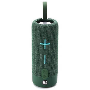 Блютуз колонка портативна з радіо гучним зв'язком зелена TG619 speakerphone green, фото 2