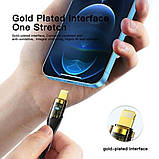 Кабель Essager Interstellar Transparent Design USB Charging Cable Type C to Lightning 2m black (EXCTL-XJA01-P), фото 4
