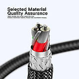 Кабель Essager Interstellar Transparent Design USB Charging Cable Type C to Lightning 2m black (EXCTL-XJA01-P), фото 7