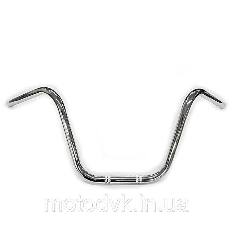 Кермо 22 мм на чопер металевий, хромований