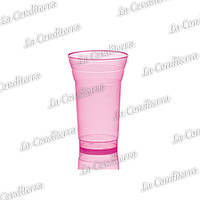 Пластикова яскраво-рожева склянка для напоїв 431 (350 мл)