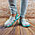 Крокси жіночі  Jose Amorales 116211 біло-салатові, фото 3