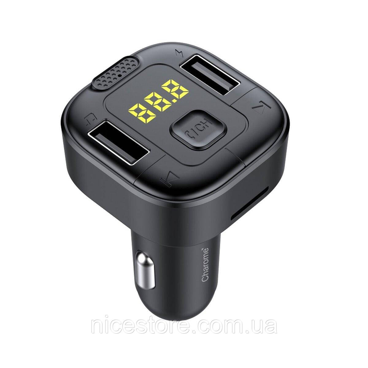 АЗП з FM-модулятором CHAROME C8 Grace FM Transmitter Black