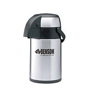 Термос помповый для горячих или холодных напитков Benson BN 287 4 л Стальной (bbx)