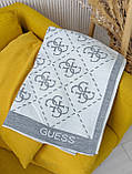 ПАЛАНТИН ШАРФ, ХУСТКА Guess ЖЕНСЬКИЙ ШАРФ Гес біло-сірий, фото 3