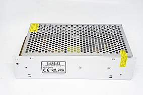 Блок живлення 12V 20A S-240-12 адаптер Метал