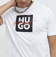 Мужская футболка Hugo Boss Хуго Босс Белая