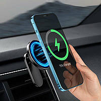 Автотримач для телефона з БЗП Baseus Big Energy Car Mount Wireless Charger Black