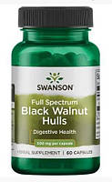 Черный орех Swanson Black Walnut Hulls 500 мг 60 капсул